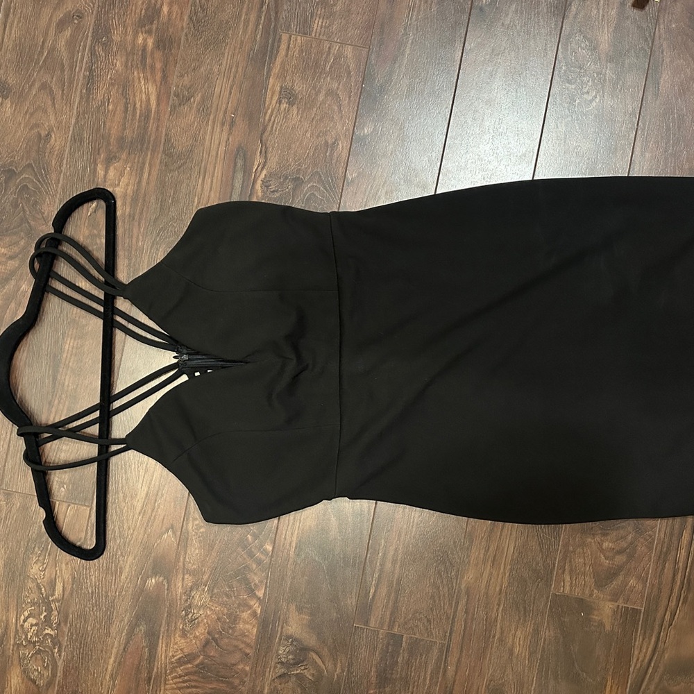 Trac Black Halter Bodycon Mini Dress